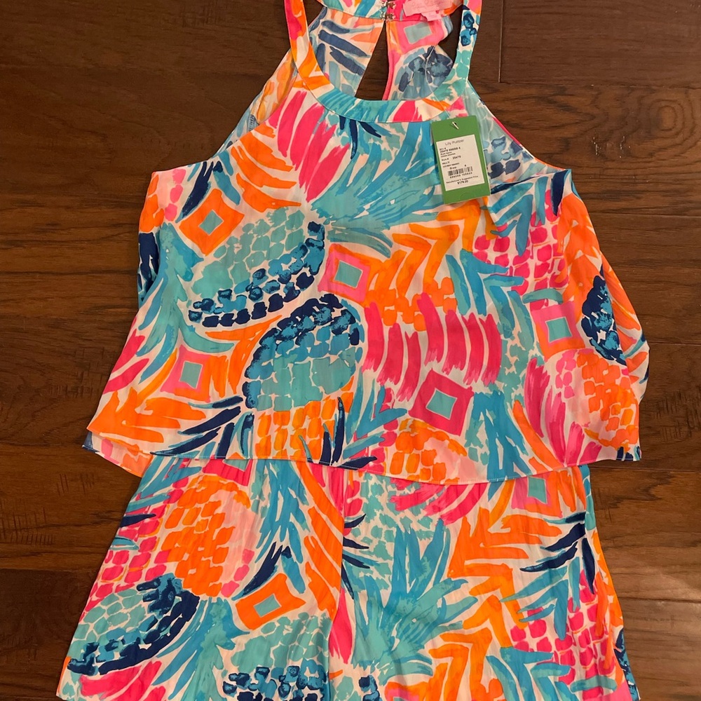 Lilly Pulitzer Goombay Smash Edona Romper size 4 NWT